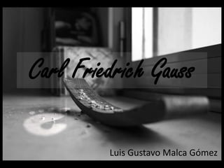 Carl Friedrich Gauss
Luis Gustavo Malca Gómez
 