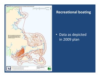 Recreational boating




• Data as depicted 
  in 2009 plan
 