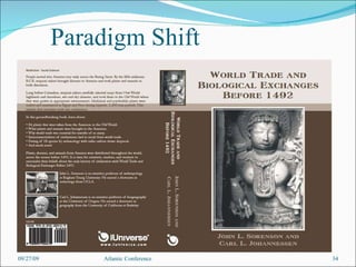 Paradigm Shift 09/27/09 Atlantic Conference 