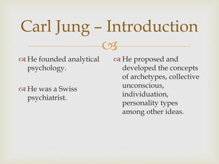 carl gustav jung analytical psychology