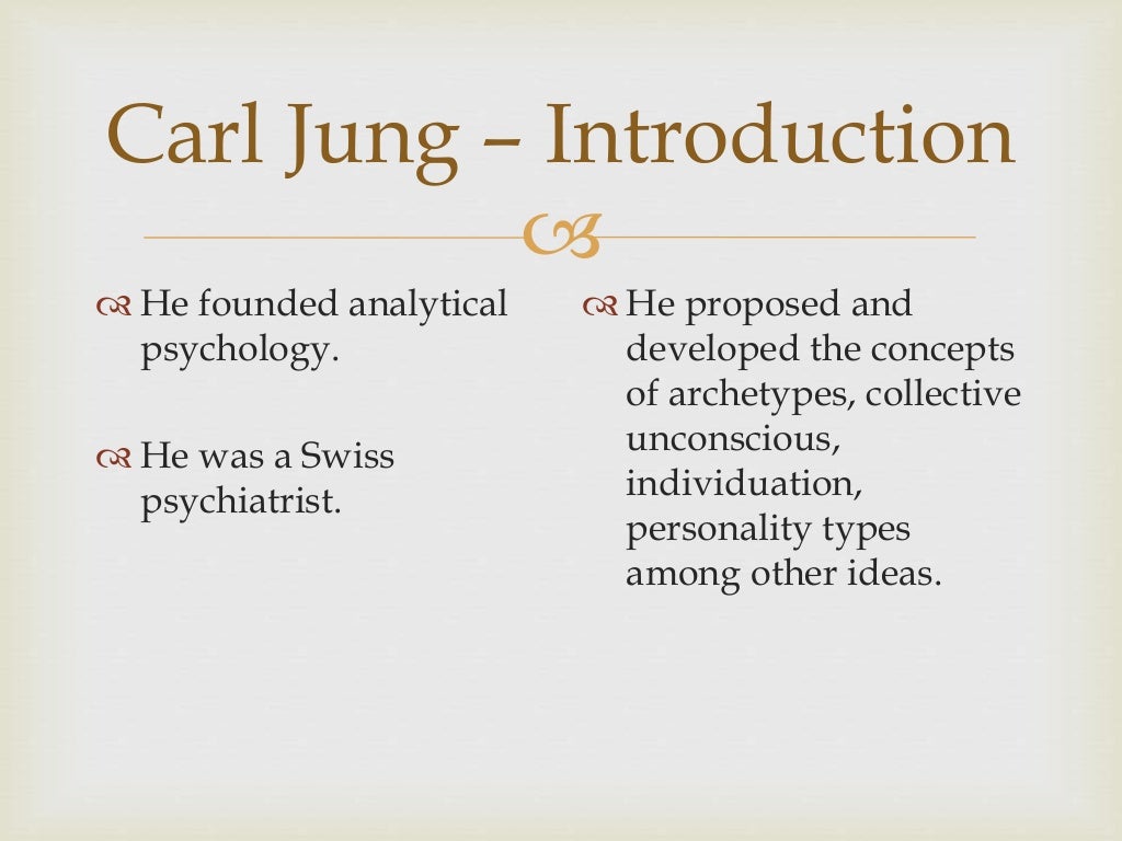Carl jung powerpoint