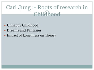 Carl jung’s analytical psychology | PPTX