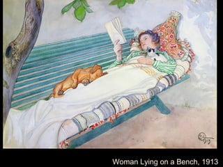 Woman Lying on a Bench, 1913
 