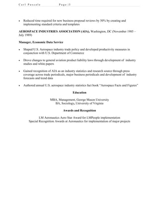 Carl M Pascale Resume