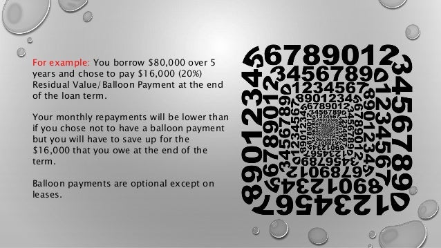 balloon payments