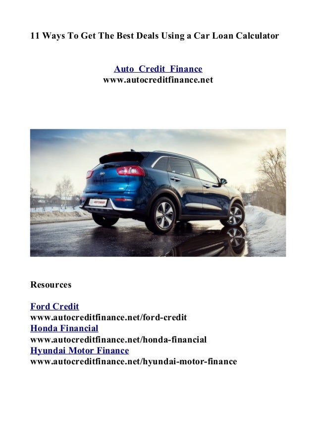 the best way to get a car loan