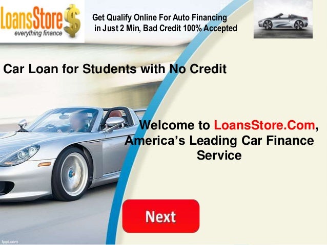 Car Loan for Students with No Credit