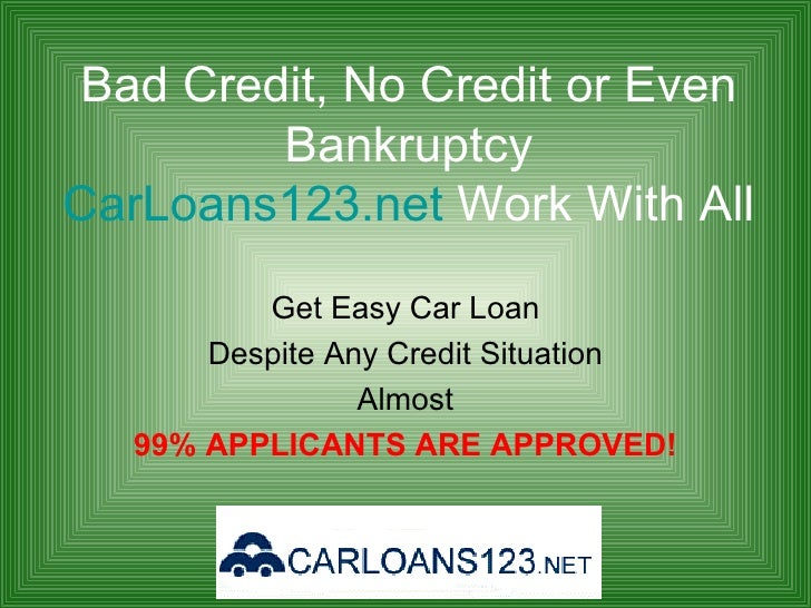 Car Loans For Bad Credit - Low Interest Car Loans