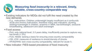 Beyond hunger: Monitoring food insecurity in the SDG era