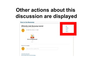 Other actions about this
discussion are displayed
 