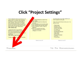 Click “Project Settings”
 