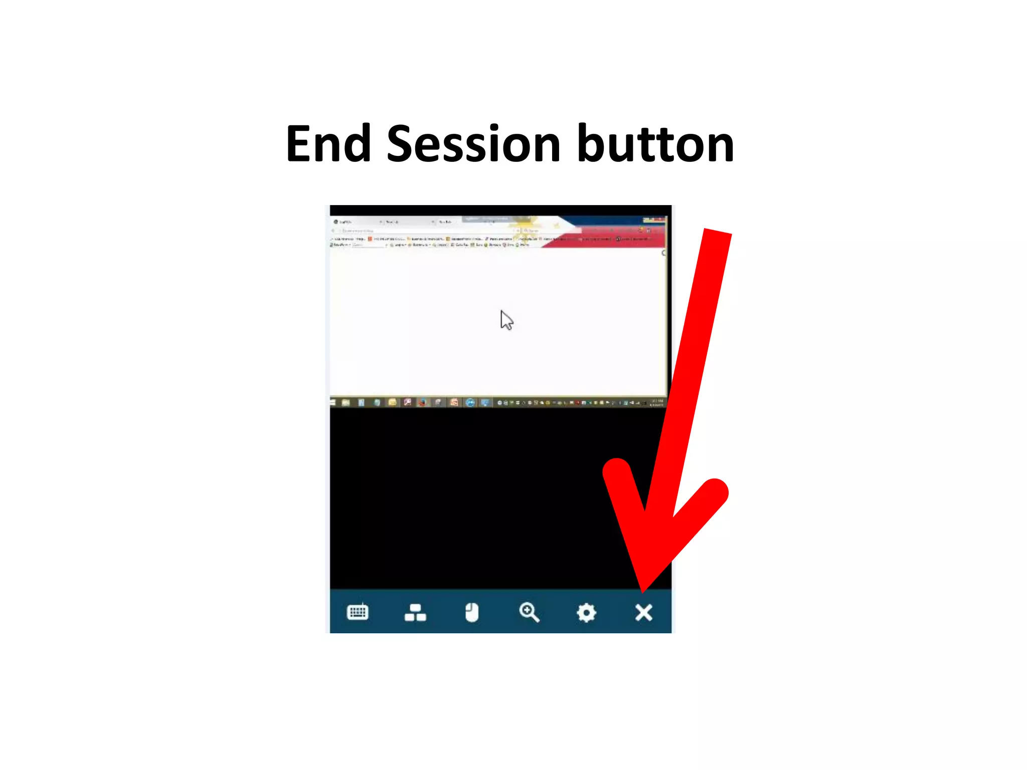 End Session button
 