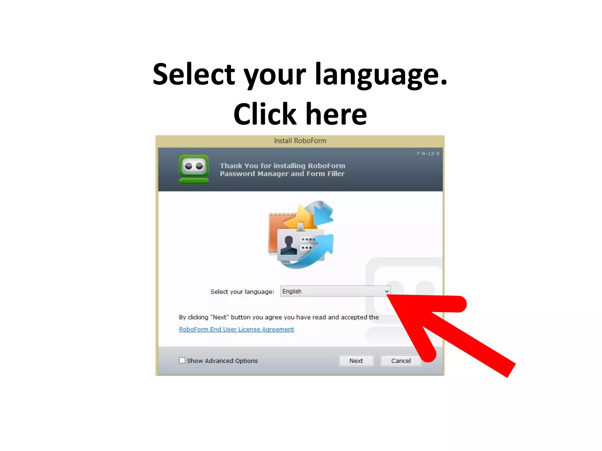 Select your language.
Click here
 