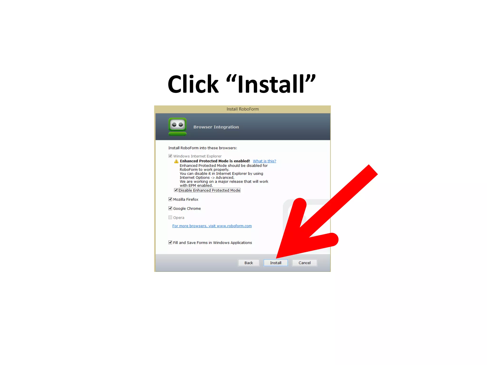 Click “Install”
 