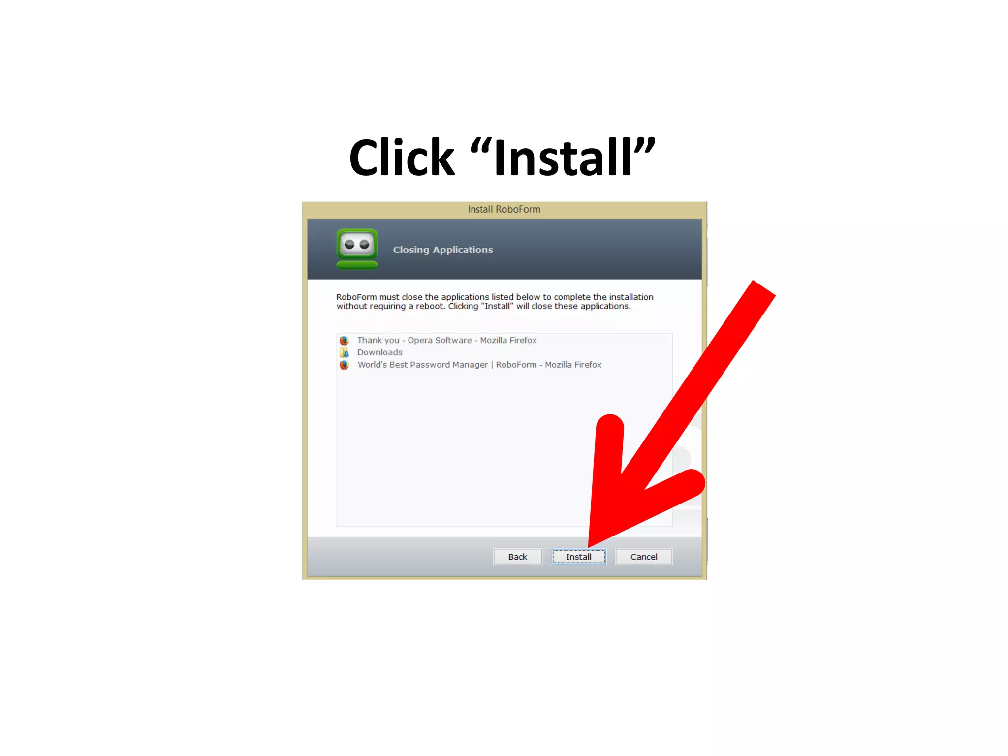 Click “Install”
 