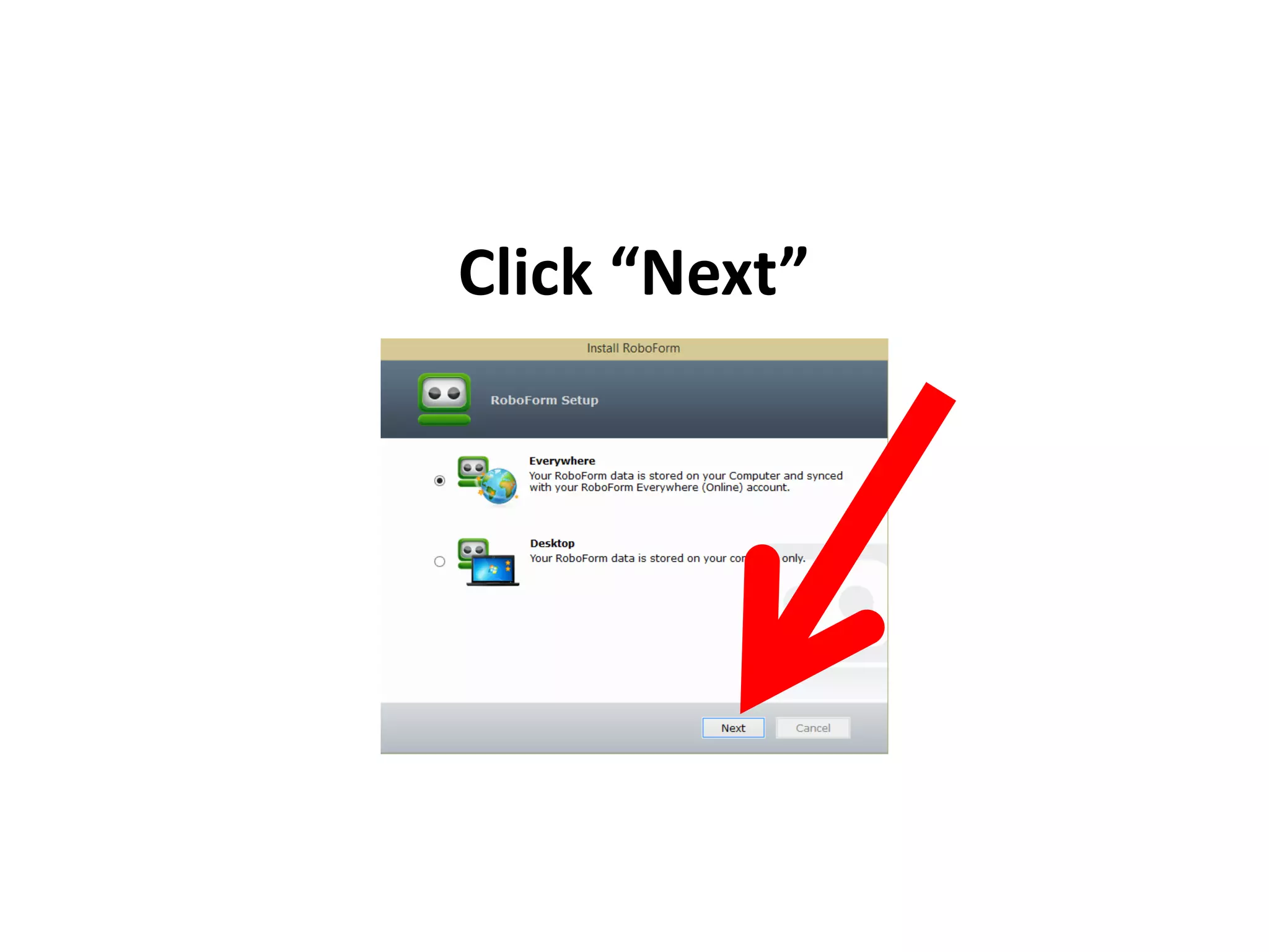 Click “Next”
 