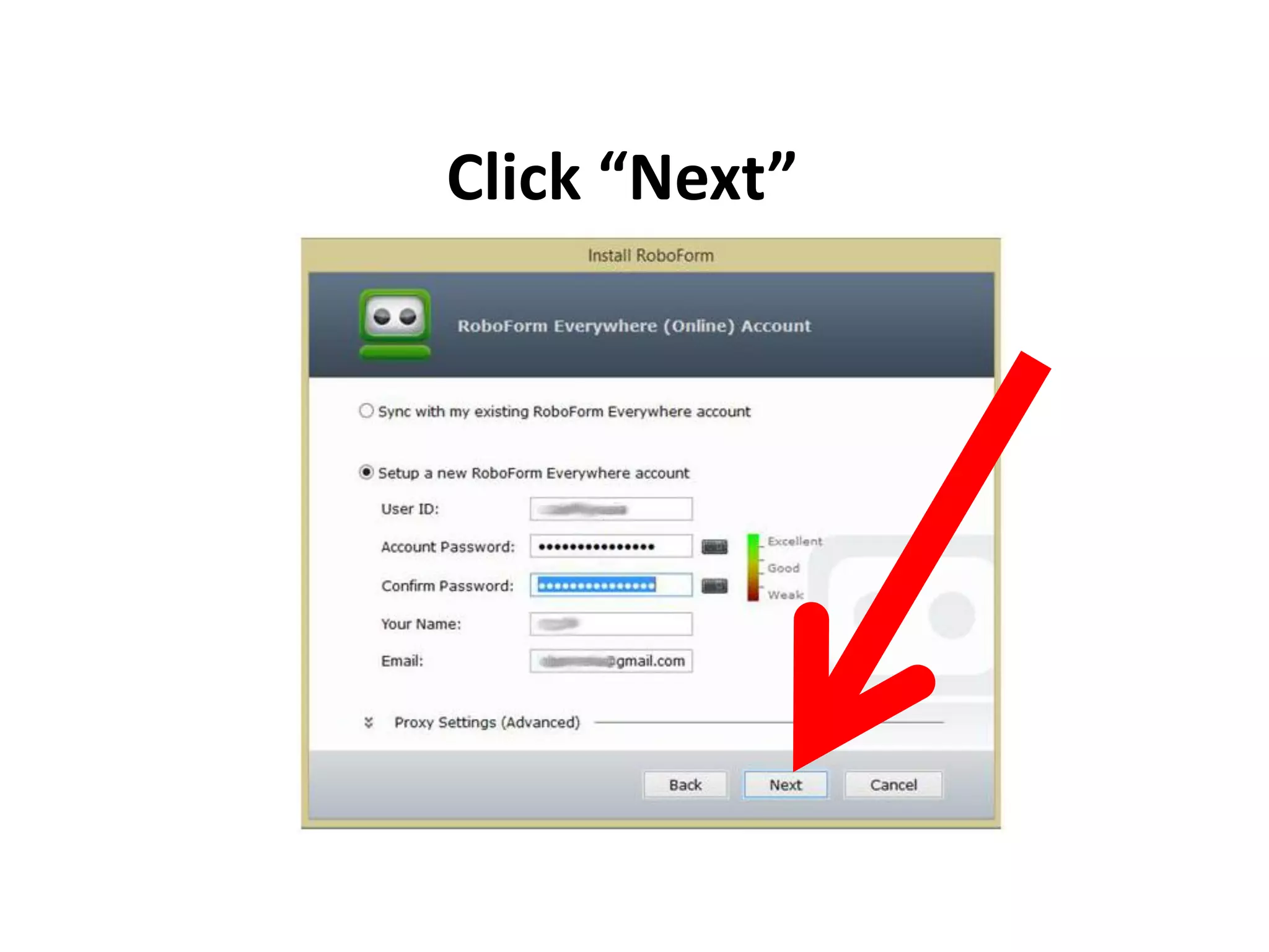 Click “Next”
 