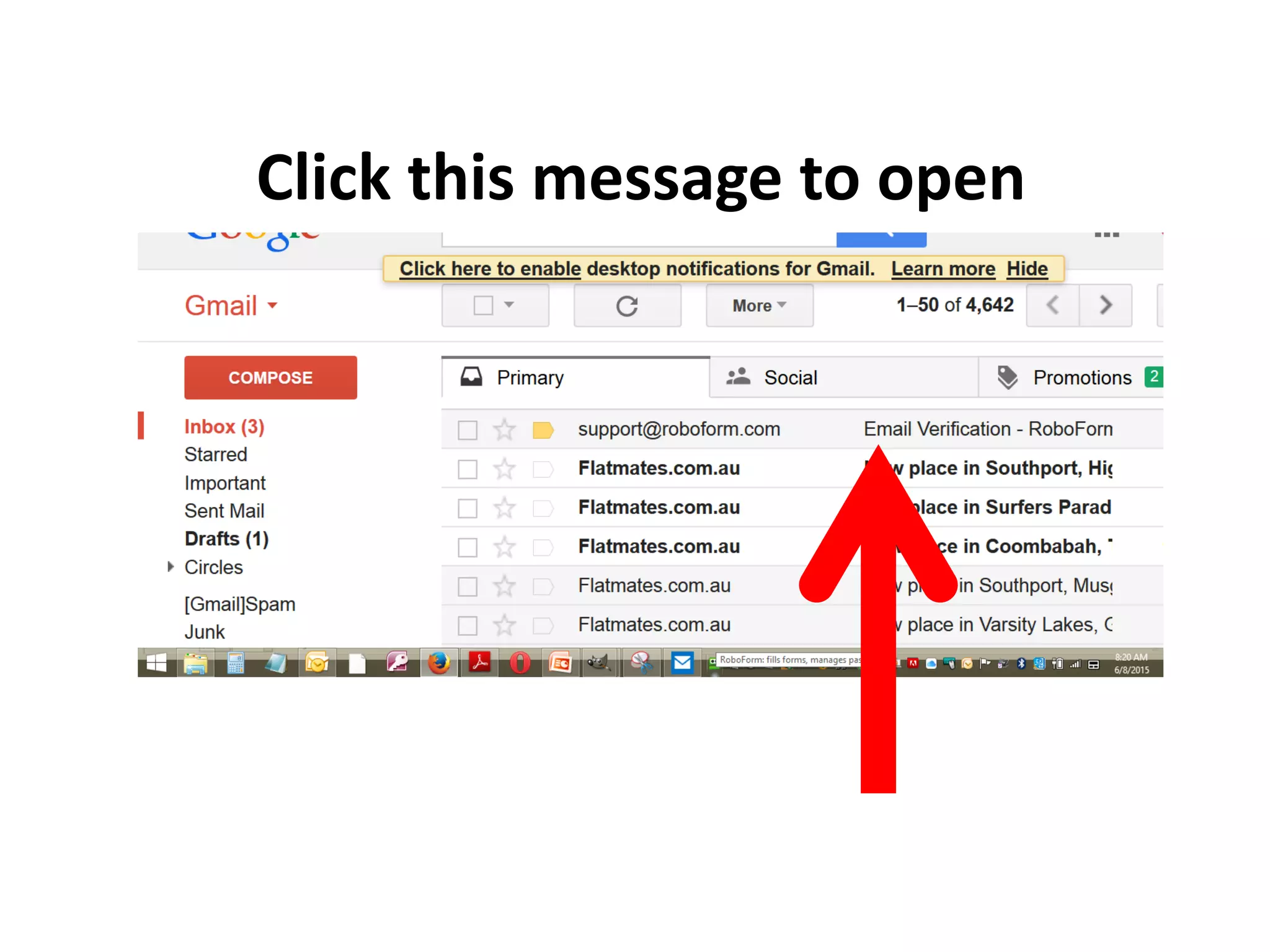 Click this message to open
 