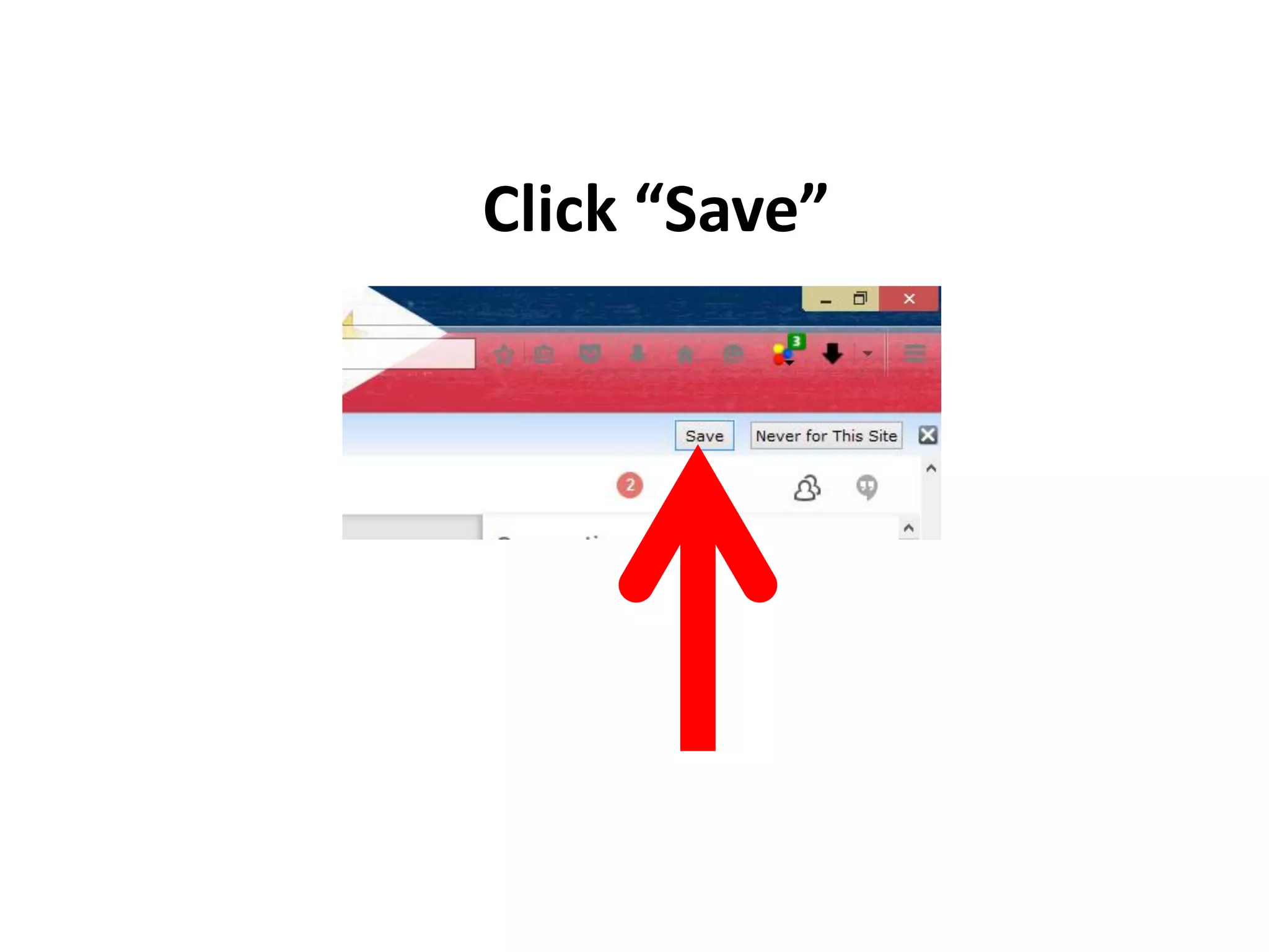 Click “Save”
 