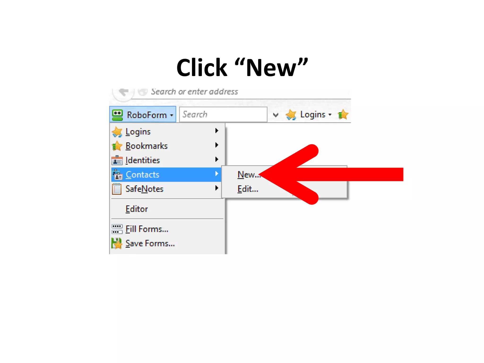 Click “New”
 