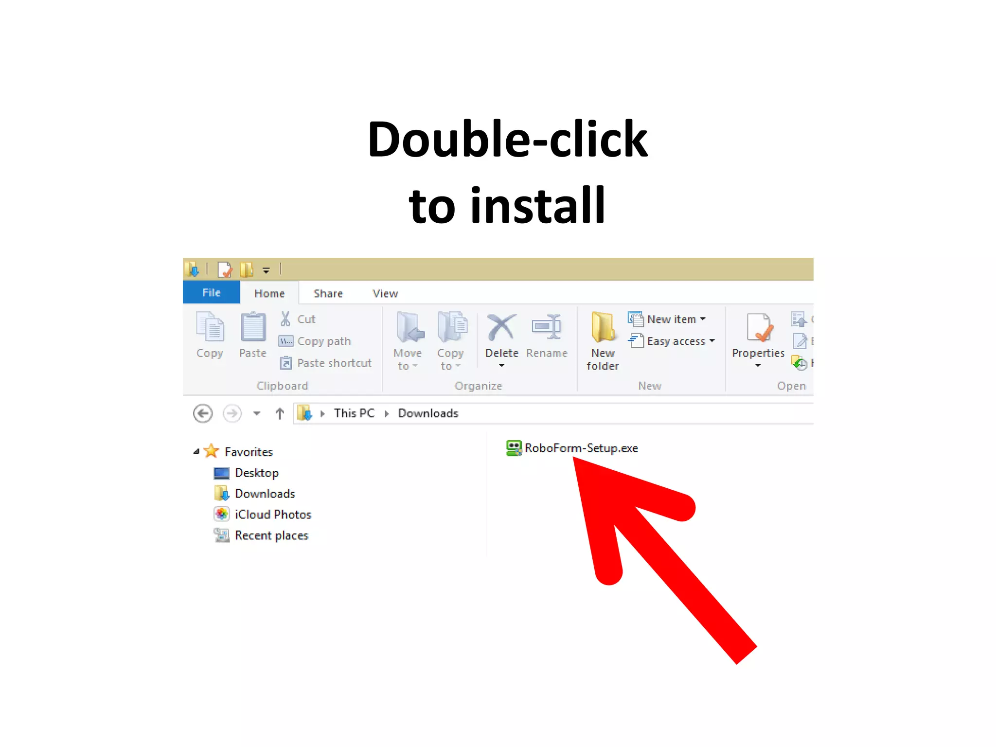 Double-click
to install
 