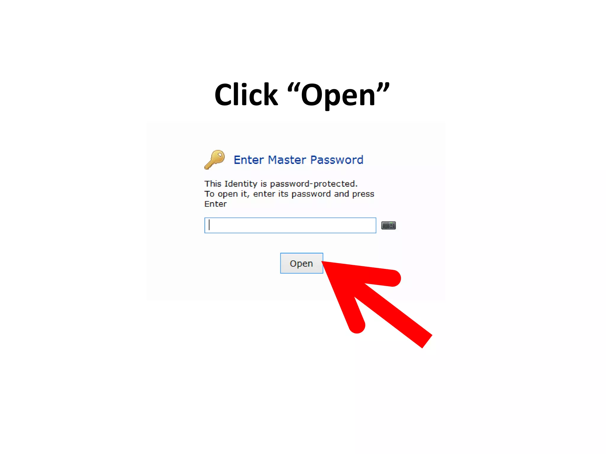 Click “Open”
 