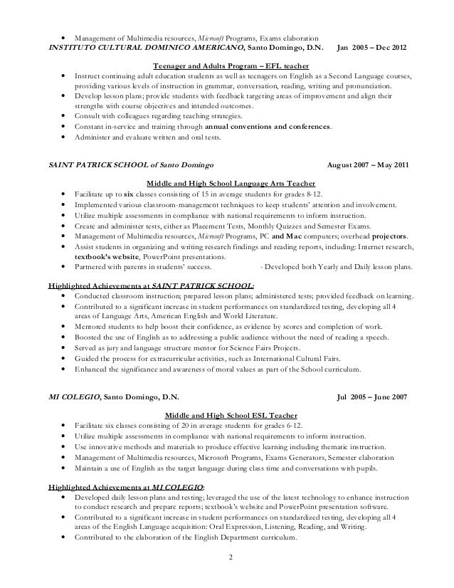 continuing education resumes