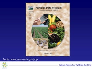 Agência Nacional de Vigilância Sanitária
Fonte: www.ams.usda.gov/pdp
 