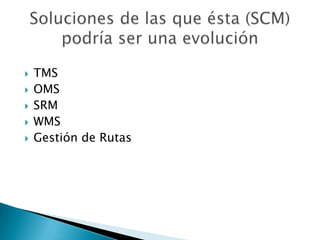 Soluciones de las que podría se moduloERPPLM
