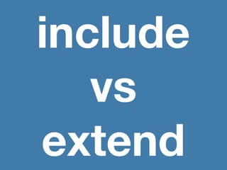 include
   vs
extend
 