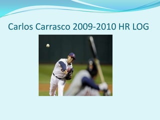 Carlos Carrasco 2009-2010 HR LOG 