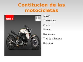 HISTORIA El estadounidense Calixto Rada  inventó un motor de cilindros a vapor (accionado por carbón) en 1867. Ésta puede ser considerada la primera motocicleta, si se permite que la descripción de una motocicleta incluya un motor a vapor.Después de la Segunda Guerra Mundial (1945), los soldados estadounidenses parecían descontentos con las motocicletas que eran construidas por Harley-Davidson e Indian. 