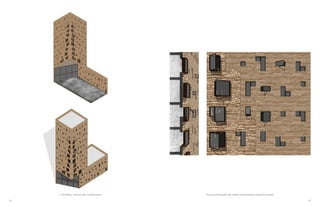 28 29
S. XVI Project. Structure like a facade system Tectonic of the facade. Bay window and projection towards the exterior
 