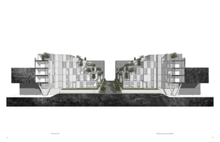 42 43
Cross section Buttress housing building
 