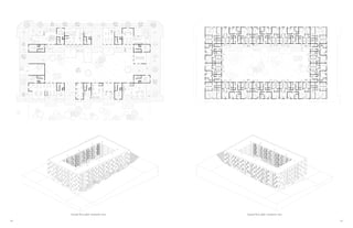 48 49
Ground floor plan. Isometric view Typical floor plan. Isometric view
 