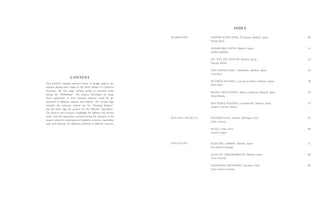 4 5
CONTENT
This portfolio contains selected works of design projects de-
veloped during three stages in the MCH (Master in Collective
Housing). The first stage includes group or personal works
during the “Workshops”. The projects developed are prag-
matic approaches to how housing casuistry could be ap-
proached in different contexts and realities. The second stage
includes the exercises carried out for “Housing Projects”,
and the third stage the projects for the different “Specialties”.
The projects were chosen to highlight the different and diverse
scales, and the approaches covered during the duration of the
master; related to explorations of spatiality, tectonics, materiality,
scale and solutions for different problems in different contexts.
STEPPED SLOW LIVING, El Altazar, Madrid, Spain.
Hrvoje Njiric
INHABITABLE DEPTH, Madrid, Spain.
Andrea Deplazes
XVI. XVII. XIX CENTURY, Madrid, Spain.
Dietmar Eberle
THE CURTAIN WALL, Valdebebas, Madrid, Spain.
Cino Zucci
BUTTRESS HOUSING, Casa de las Flores, Madrid, Spain.
Felix Claus
MAHOU GROUNDLINE, Mahou Calderon, Madrid, Spain.
Alison Brooks
MAT [PUBLI] BUILDING, Carabanchel, Madrid, Spain
Amann, Canovas, Maruri
PACKARD PLANT, Detroit, Michigan, USA.
Anne Lacaton
HUACA, Lima, Peru.
Annette Gigon
PLAZA DEL CARMEN, Madrid, Spain.
Jose Maria Ezquiaga
ACOUSTIC NEIGHBORHOOD, Madrid, Spain
Gines Garrido
INHABITING THE DESERT, Atacama, Chile
Javier Garcia German
08
16
24
30
38
44
52
62
68
72
80
86
WORKSHOPS
SPECIALTIES
HOUSING PROJECTS
INDEX
 