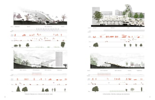 82 83
Potential of Manzares river. Connection with Casa de Campo Cultural facilities. Talud like a landscape and sound mirror
 