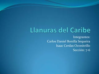 Integrantes:
Carlos Daniel Bonilla Sequeira
Isaac Cerdas Oconitrillo
Sección: 7-6
 