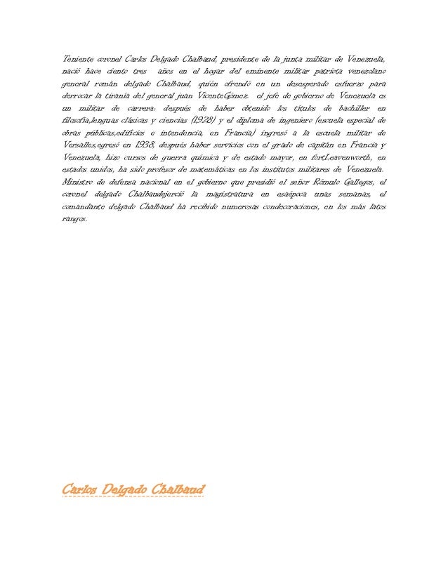 Carlos delgado chalbaud