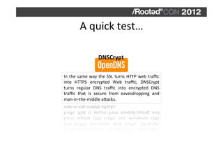 #RootedCON2012 - DNS: A botnet dialect - Carlos Diaz & Francisco J. Gomez