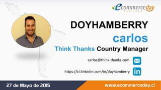 DOYHAMBERRY
carlos
Think Thanks Country Manager
carlos@think-thanks.com
https://cl.linkedin.com/in/doyhamberry
 