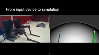 22
From input device to simulation
 