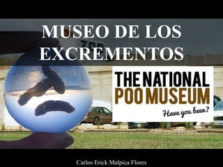 MUSEO DE LOS
EXCREMENTOS
Carlos Erick Malpica Flores
 