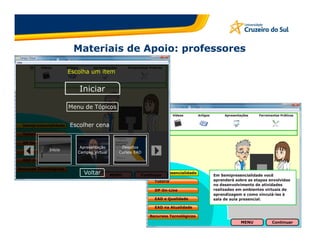 Materiais de Apoio: professores
 