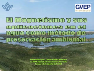Presentado por: Carlos Gálvez Vidaurre
© MMX Skynet Environmental Peru SAC
     Cuzco, 13 de agosto del 2010
 
