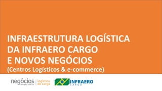 INFRAESTRUTURA LOGÍSTICA
DA INFRAERO CARGO
E NOVOS NEGÓCIOS
(Centros Logísticos & e-commerce)
 