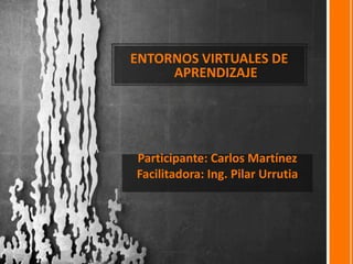 ENTORNOS VIRTUALES DE
     APRENDIZAJE




Participante: Carlos Martínez
Facilitadora: Ing. Pilar Urrutia
 