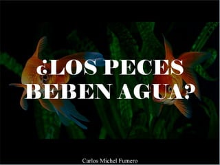 ¿LOS PECES
BEBEN AGUA?
Carlos Michel Fumero
 