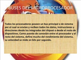 HISTORIA  El microprocesador es producto de la evolución de distintas tecnologías predecesoras. El inicio de su desarrollo data de mitad de la década de 1950; estas tecnologías se fusionaron a principios de los años 70, produciendo el primer microprocesador. Iniciaron su desarrollo a partir de la segunda guerra mundial; en este tiempo los científicos desarrollaron computadoras específicas para aplicaciones militares. En la posguerra, a mediados de la década de 1940, la computación digital emprendió un fuerte desarrollo también para propósitos científicos y civiles. En 1948 en los laboratorios Bell crearon el  transistor . 