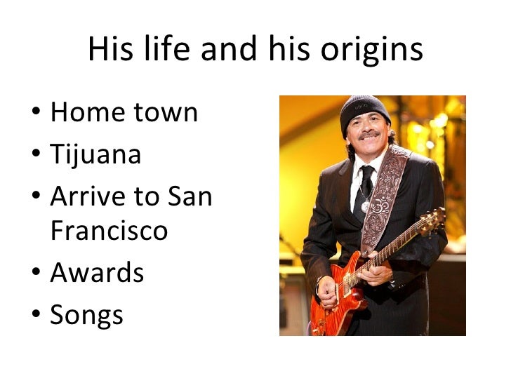 carlos santana origin